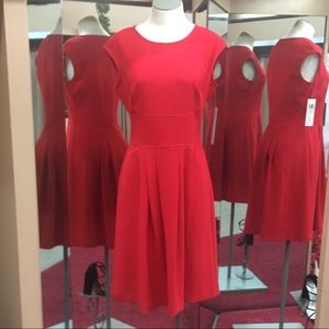 Red London Times Cocktail Dress Size 6